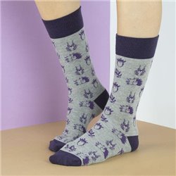 CALCETINES DISNEY VILLANAS DARK GRAY