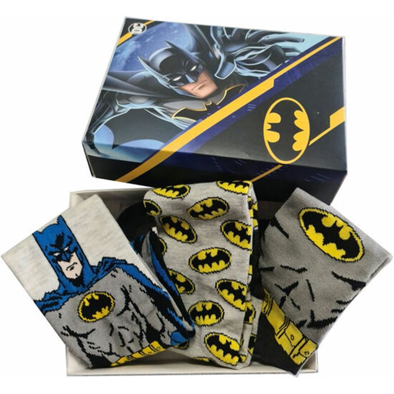 SET 3 CALCETINES BATMAN DC COMICS ADULTO SURTIDO