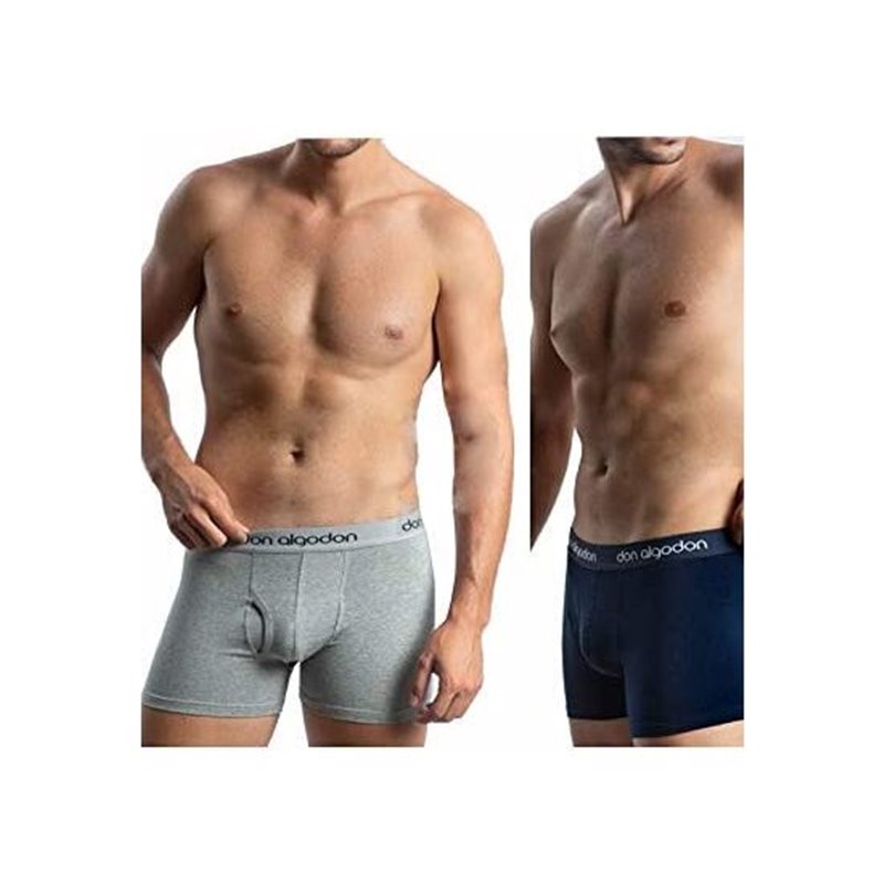 PACK 2 BOXERS CABALLERO GRIS/MARINO