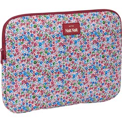 FUNDA PARA PORTATIL 14 "FLORES COIMBRA BURDEOS"