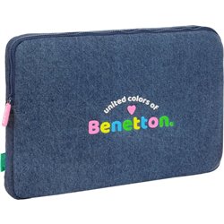 FUNDA PARA PORTATIL 15,6 BENETTON "DENIM"