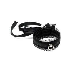 Satin Look Collar Black