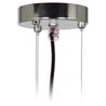 Suspension Set Pendant Lamp 19 x 12 cm Chrome Silver