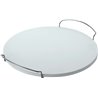 BBQ Pizza Stone 46.5 x 41 cm White/Silver