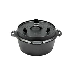 Dutch Oven Casserole Cast Iron without legs 3.8 L