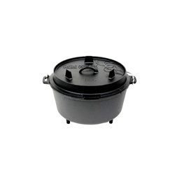 Dutch Oven Cast Iron with Legs Outdoor 8 L