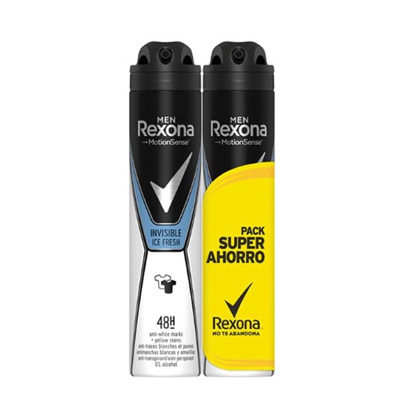 Rexona Men Motion Sense Invisible Ice Fresh Deodorant Spray 2x200ml - unisex