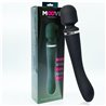 Massage Wand with 2 Motors Silicone Black