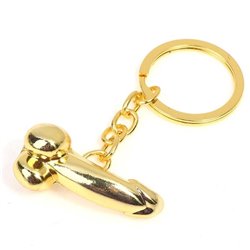 golden dildo keychain