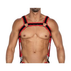 H4RNESS05 Chest Harness Neon Red One size