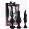 Set of 3 Butt Plugs Black