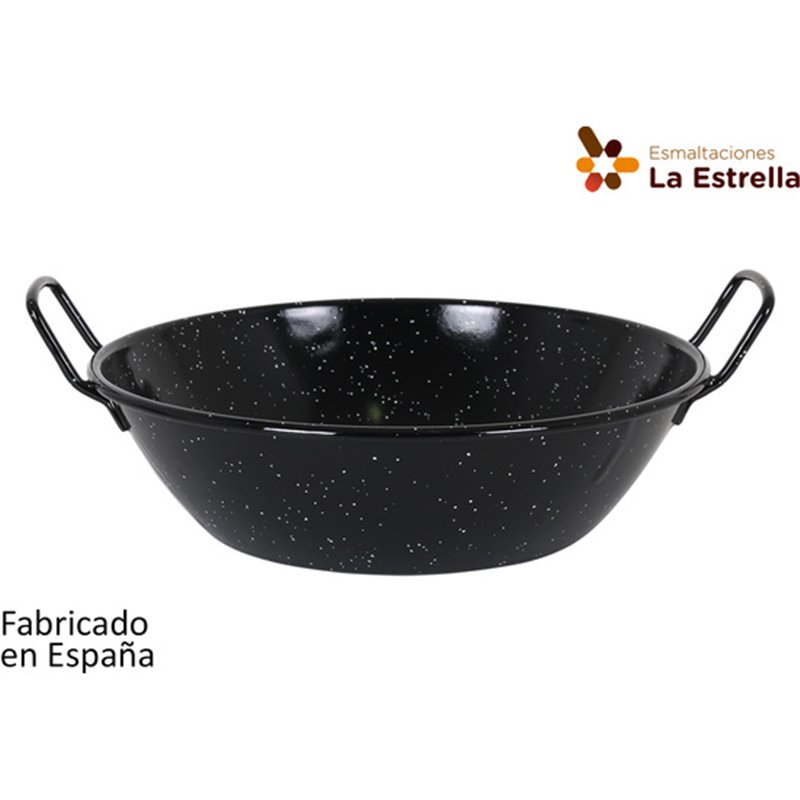 PAELLERA HONDA BORDONADA 30CM-4,6L JASPEADA