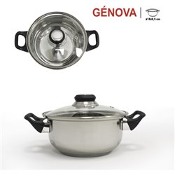 BATERIA COCINA 8PC ACERO INDUCCION GENOVA