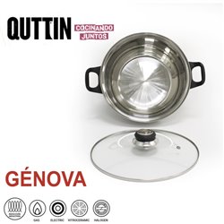 BATERIA COCINA 8PC ACERO INDUCCION GENOVA