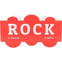 SET 6 VASOS 290CC ROCK SIRKEL