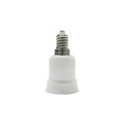 ADAPTADOR CAQUILLO E14 A E27 PLÁSTICO 7HSEVENON ELEC