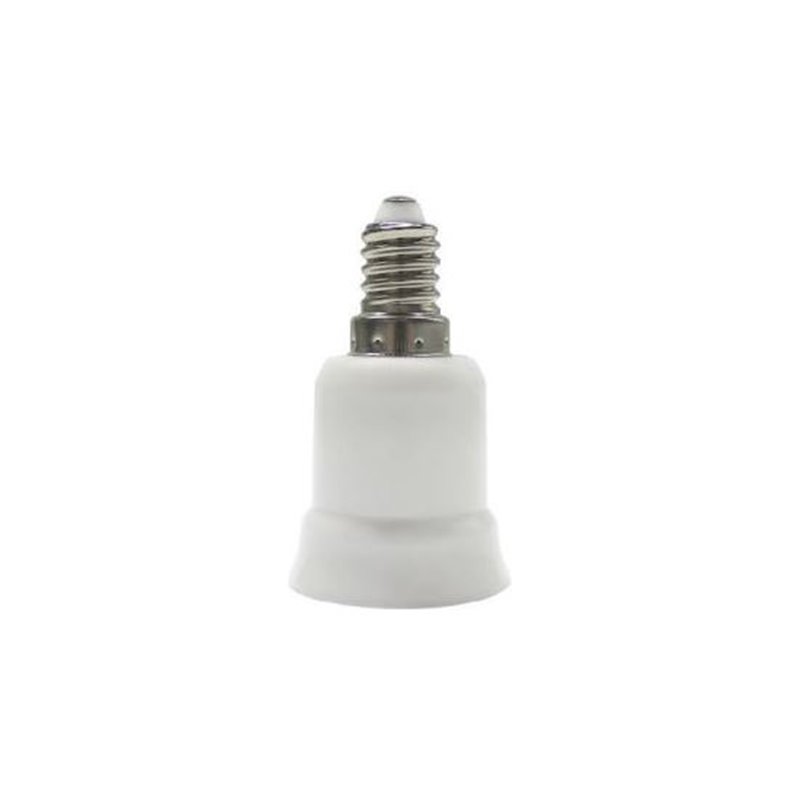 ADAPTADOR CAQUILLO E14 A E27 PLÁSTICO 7HSEVENON ELEC