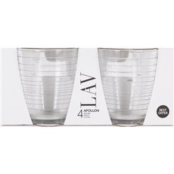 SET 4 VASOS 340CC APOLLON BEST OFFER