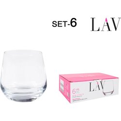 SET 6 VASOS WHISKY 345CC LAL