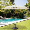 PARASOL DE TERRAZA 270 CM CON CHIMENEA Y MÁSTIL DE ALUMINIO AKTIVE