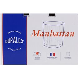 SET 6 VASOS TRANSPARENTE 31CL MANHATTAN