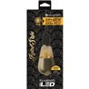 BOMBILLA LED DECORATIVA ST64 FILAMENTO REGULABLE CUPULA ORO/TRANSPARENTE 