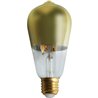 BOMBILLA LED DECORATIVA ST64 FILAMENTO REGULABLE CUPULA ORO/TRANSPARENTE 