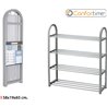 ZAPATERO METAL 4 PISOS 58X19X65CM CONFORTIME