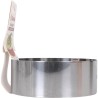 EMPLATADOR INOX REDONDO 12X4.5CM QUTTIN