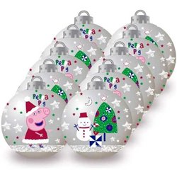 BOLAS NAVIDAD 6CM PACK 10 PEPPA PIG "COSY CORNER"