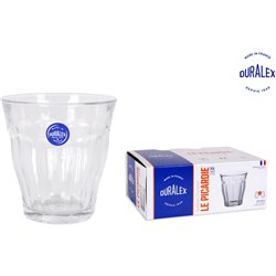 SET 6 VASOS TRANSPARENTE 16CL PICARDIE