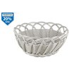 CESTA PP REDONDA GRIS 20X9CM