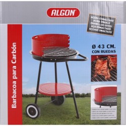 BARBACOA REDONDA C/RUEDAS 43CM ALGON