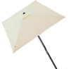 PARASOL DE TERRAZA CUADRADO 270X270 CM CON CHIMENEA Y MÁSTIL DE ALUMINIO 4,8 CM AKTIVE