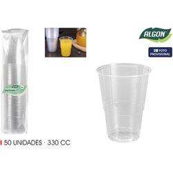 SET-50 VASO TRANSPARENTE 330CC ALGON