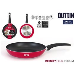 SARTEN 28CM ROJA SOFT T.INFINITY PL QUTTIN