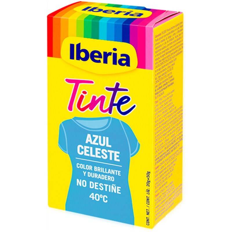 IBERIA TINTE PARA ROPA - AZUL CELESTE