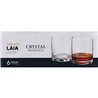 SET 6 VASOS CRISTAL BOHEMIA 410CC LAIA