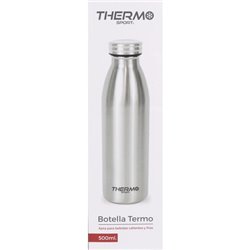 BOTELLA TERMO ACERO 500ML SILVER 