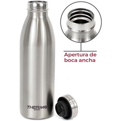 BOTELLA TERMO ACERO 500ML SILVER 