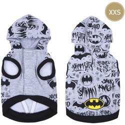 SUDADERA PARA PERRO XXS COTTON BRUSHED BATMAN BLACK