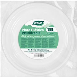 SET-100PLATO H/RED.PLAST.PREMI.20.5 ALGON