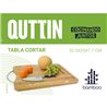 TABLA CORTAR BAMBU/METAL 32,5X25X1,7CM QUTTIN