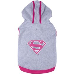 SUDADERA PARA PERRO M COTTON BRUSHED SUPERMAN GREY