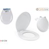 TAPA WC PLASTICO BLANCA 43CM CONFORTIME