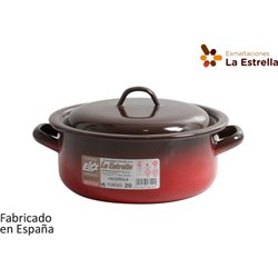 CACEROLA ESMALTADA C/TAPA 20CM - 2,5L FUEGO