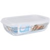 FIAMBRERA TRANSPARENTE 15CM RECTANGULAR C/TAPA FRESHBOX