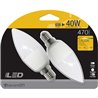 LED SMD VELA PLÁSTICO 6W (=40W) 470LM E14 7HSEVENON - 2UDS