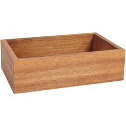 SOPORTE HUECO ACACIA GN1/4 26.5X16.2X7.5CM