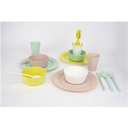 SET 12 CUBIERTOS PP PASTEL DEM